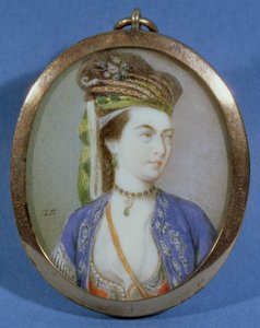 Porträtt av lady Mary Wortley Montagu